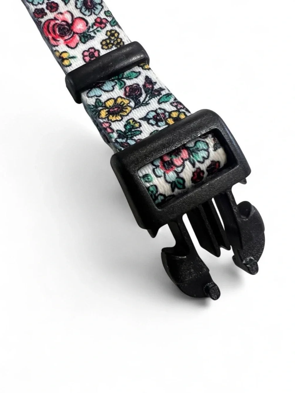 Floral Printed Dog Collar and Leash Set - Pink/Green